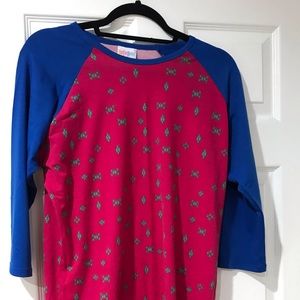Medium lularoe randy 3/4 sleeves